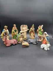 11 PC Kurt Adler 6” Nativity Set Christmas NO288