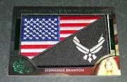 2018 Benchwarmer STEPHANIE BRANTON Hot For Teacher SUPER FLAG Green Foil #1/1