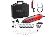 TOPEX Heavy Duty 200W Rotary Tool Set Grinder Sander Polisher Flex Shaft Multiple Accessories