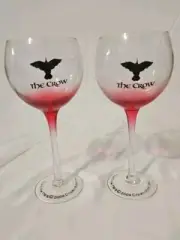 VTG The Crow Movie NECA Wine Glasses Set Of 2 New In Box~ Brandon Lee