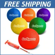 Max-Grip Rubber Playground Balls - Set of 6 with Pump - 8.5” & 10” Options