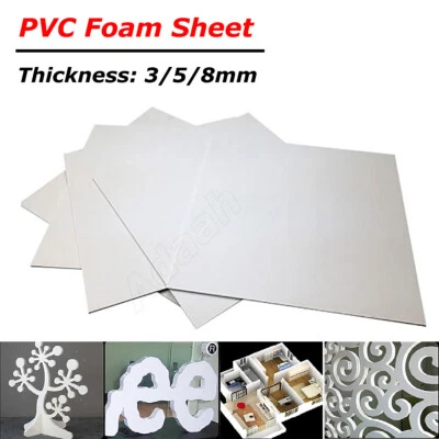 White PVC Foam Sheets Panel Foamex Foamboard Mounting Sign Display Signage Board