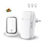 Wireless Doorbell Outdoor Kinetic Ring Chime Home 150m Waterproof Self-Powered