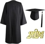 [WOFASHPURET] Guest Blazer Party Clothing School Adults Academic Gown Cap and Gown Outfit Graduation Cap Gown Graduation Caps Plush Props Costume Robe Graduation Gown Plain Weave Black