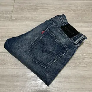 Levi's levis 08513-0215 513 W30 L34 深藍合身刷色小直筒牛仔褲 522 505 523