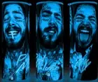 Glow in the Dark Post Malone Rap Artist Musician Coffee Cup Mug Tumbler