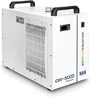 S&A Genuine CW-5000TG Industrial Water Chiller 7L Capacity Cooling Water for 80W-100W CO2 Engraving Cutting Machine