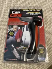Car Cane Pack Handle Portable Mobility Aid Flashlight Glass Breaker Belt Cutter!