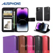 For iPhone 16 15 14 13 12 11 Pro Max XS XR Leather Flip Wallet Case Card Cover