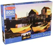Melissa & Doug 500-Piece Golden Docks Boats by the Lake Jigsaw Puzzle
