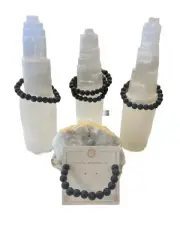 1pc Aromatherapy LavaStone Bracelet 8mm Gemstone Healing