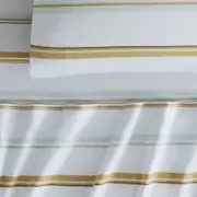 Sheridan Flannelette Tri Stripe Sheet Set in Wheat/Yellow Material: Cotton @Sheridan Rewards