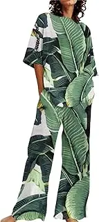 [Generic] Short Sleeve Shorts Women 2 Cotton Linen Set Oversized T Shirts Straight Leg Pant Plus Size Tracksuit Ballet Slippers Girls