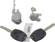 Rynplex AL229 Complete Lock Set Ignition Switch Door Lock Barrel, for Accord, 2003-2007 Auto Ignition Lock Cylinder(Black IG.S Switch - L Lock)