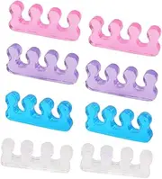 8 Pcs Soft Toe Stretcher Gel Toe Separator Foot Toe Spacer for Relaxing Toes, Bunion Relief, Hammer Toe and More