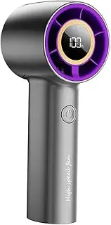 Vekol Portable Handheld Fan, Speed (10-100) Adjustable Turbo Mini Fan, [15H Max Cooling Time] 4000mAh Battery Rechargeable Personal Fan with LED Display for Women Men Outdoor Beach Travel Camping