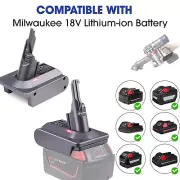 Automatic Cordless For Milwaukee to Dyson V6 V7 V8 Click Lock Battery Adapter