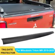 Black Tailgate Protector Rail Cap Cover Trim For Mitsubishi Triton MR 2019-2023 (for: Mitsubishi)