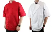 Dickies Chef Coat Cool Breeze Lightweight Short Sleeve, 10 Button DC105