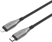 Cygnett USB 2.0 Armoured braided USB C Lightning 2m Black