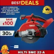 HILTI CORDLESS CIRCULAR SAW SMC 22-A, BRAND NEW, COMPLETE SET, FAST SHIPPING