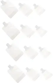 Homoyoyo 24 Pcs Clear Travel Lotion Bags - Portable Squeezable Pouches for Emulsion and Shampoo Storage - Stand Up Design with Flip Cap Ideal for Organizing Toiletries on The Go