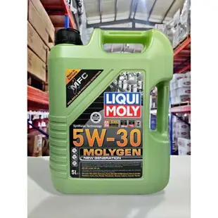 油工廠』LIQUI MOLY MOLYGEN 5w30 液態鉬高效頂級合成機油 鉬鎢元素 SP GF-6A 5L