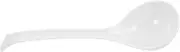 LAPYAPPE Soup Spoon Long Handle Microwave Dishwasher Safe Porcelain Ladle for Ramen Soup for Home Dining Restaurant Use