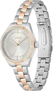 [HUGO BOSS] Sage Two Tone Stainless Steel Silver White Dial Women's Watch