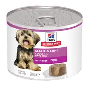 Science Diet Beef Mousse Small & Mini Dog Food Can 200gx12