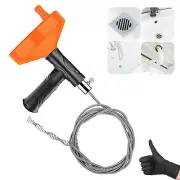 33 Feet Drain Snake Auger Heavy Duty Sink Toilet Shower Clog Remover Tool