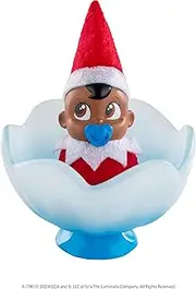 The Elf on The Shelf Frost Pips Mini Blooms | Baby Elf in Magical Frost Flower | Baby Elf on The Shelf | Baby Elves | Elf Babies (Boy with Brown Eyes)
