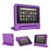 Kids Case for Fire HD 8,Lightweight for Fire HD 8 2018 / 2017 / 2016 Purple