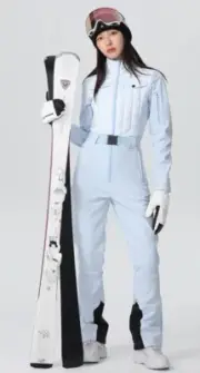 SnowVerb Womens Girls Ski Suit Light Blue Size Small