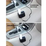 Portable Car Power Outlet 2-Hole Car Socket Adapter with USB for Travel