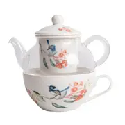 Ashdene French Country Kitchen Tea For One Blue Wren Teapot