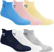 [CHAPS] Sport Cushioned Repreve Athletic Socks-6 Pair Pack-Breathable Front Mesh and Arch Support, Men's Shoe Size: 6-12