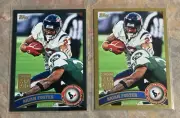 Arian Foster 2011 Topps Black /55 + Gold /2011 Border Parallel Lot! Texans #330