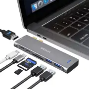 Mokin USB C Adapter 7 in 2 Dual USB C for Macbook Pro 2020/2019/2018/2017/M1 TB3