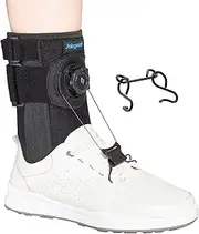 joingood Adjustable AFO Foot Drop Brace with Quick Release Dial, Drop Foot Support for Nerve Damage or Muscle Weakness, with Wide Hook for Shoes Slippers Left or Right Foot, Unisex, L/XL
