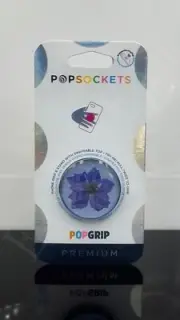 Premium Authentic Popsockets Real Pressed Flower Lark Pink Pop Socket
