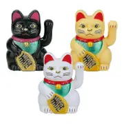 Lucky Cat Waving Arm Lucky Cat Lucky Money Cat Cute Waving Cat Fengshui Lucky Cat Maneki Neko For Fortune Money And Good Luck Black