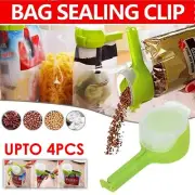 Seal & Pour Plastic Storage Bag Sealing Clip Kitchen Food and Snacks Sealer AUS