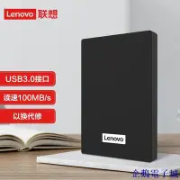 在飛比找Yahoo!奇摩拍賣優惠-企鵝電子城聯想（Lenovo）1TB 移動硬碟 USB3.0