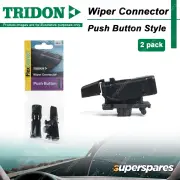 2 Pieces of Tridon FlexConnect Wiper Blade Connector Push Button Style PB-2