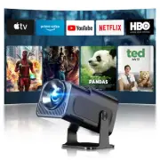 Smart Mini Projector with WiFi and Bluetooth,4k Portable Projector, 180° Rota...
