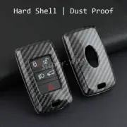 For Range Rover Sport/Evoque Smart Key Fob Case Shell Carbon Fiber Hard Cover