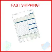 Adams Job Invoice Forms, 2-Part Carbonless, For Service and Repair Billing, 100