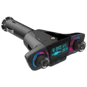 BT06 3A Fast Charging Dual USB LED Display Bluetooth Wireless Rotating FM Transmitter MP3 Player Car Charger For iPhone X XS Huawei P30 Xiaomi Mi8 Mi9