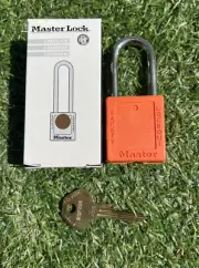 MASTER LOCK 410ORJ Safety Lockout Padlock Orange NEW Free Ship